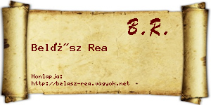 Belász Rea névjegykártya